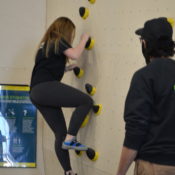ASC MB Athlete Climbing The Wall At The Hive