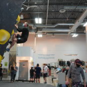 ASC MB's President Climbing A Wall At The Hive